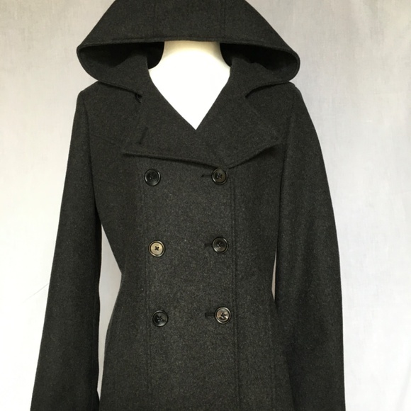 NWOT Double Breasted Wool Pea Coat - Picture 10 of 11